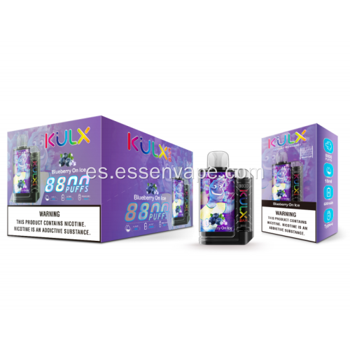 2023 Nuevo Vapor desechable Lanzado Kulx 8800 Puffs